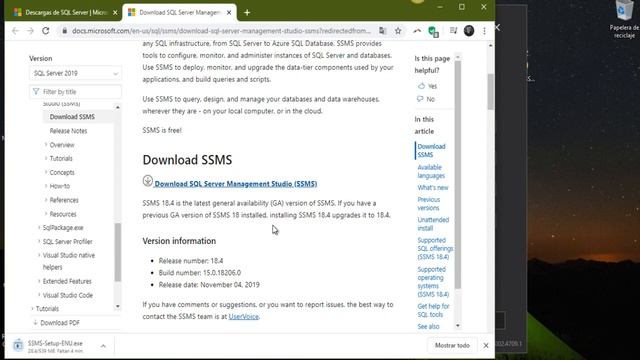 Sql Server Aplicado - Instalación SQL Server 2019 Developer y Management Studio Parte 02 - Sin Audi смотреть онлайн