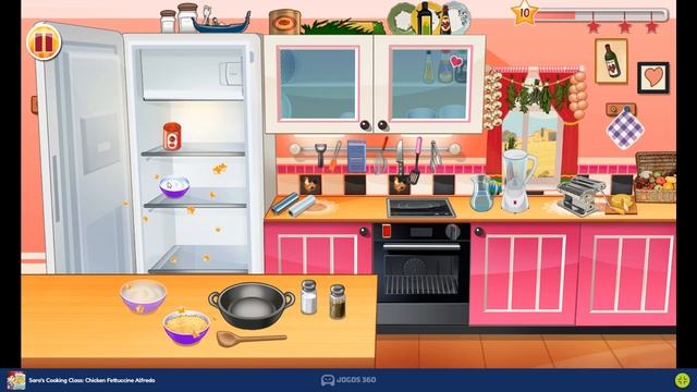 Sara's Cooking Class - Chicken Fettuccine Alfredo (Gameplay Playthrough) смотреть онлайн