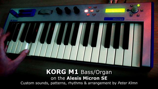 KORG M1 Organ Bass on the Alesis Micron - Custom house bass - famous preset смотреть онлайн