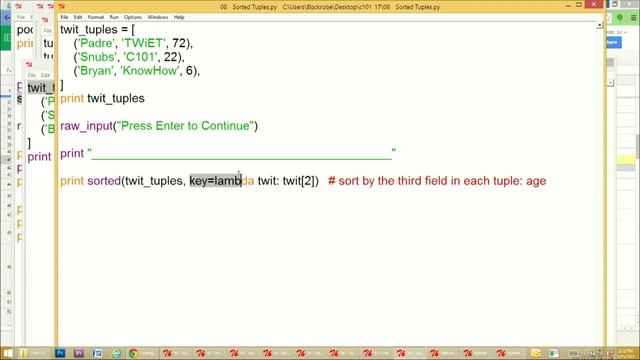 Coding 101 17: Python: Tuples смотреть онлайн