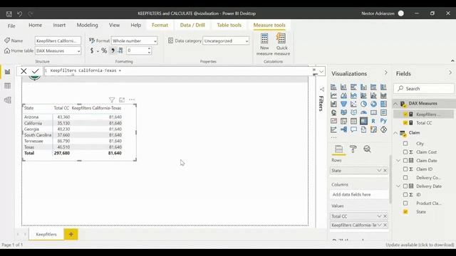 How to use KEEPFILTERS with CALCULATE in Power BI смотреть онлайн
