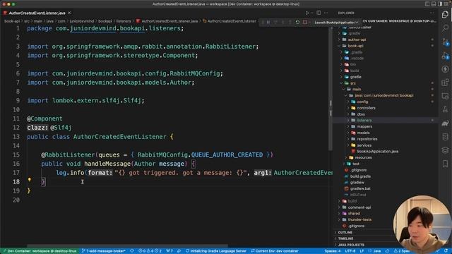 【マイクロサービス開発】Spring Boot - カスタムメッセージとイベントDTOクラスの追加 #8 смотреть онлайн