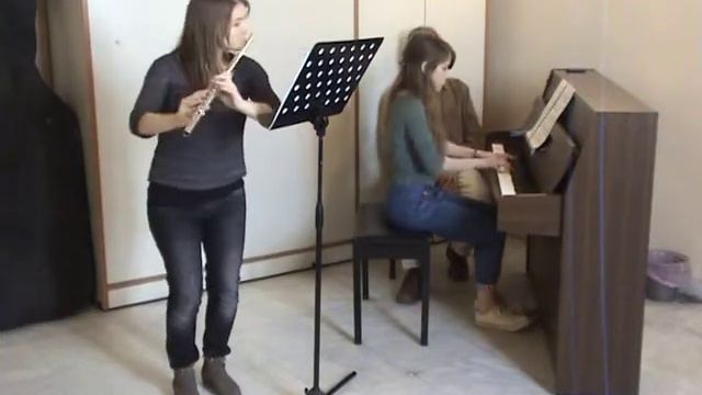 Beethoven : Sonata Bflat major for flute and piano (a' part) смотреть онлайн