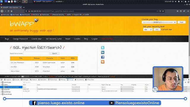 06 Demostrando sql injection y obteniendo informacion de la base de datos смотреть онлайн