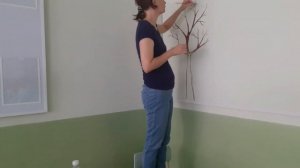 Рисуем дерево на стене)) Легко и просто.