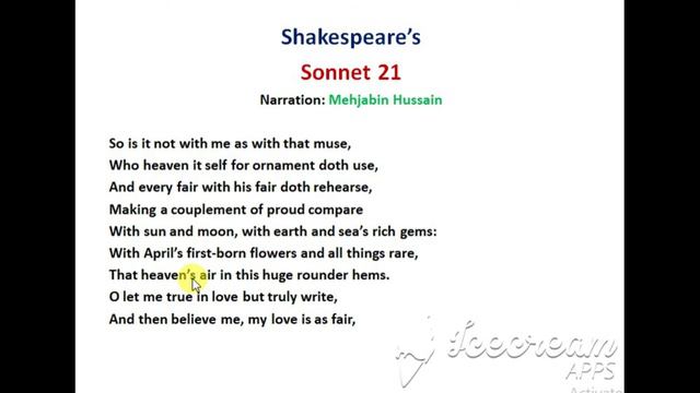 Explanation of Sonnet 21 by William Shakespeare смотреть онлайн