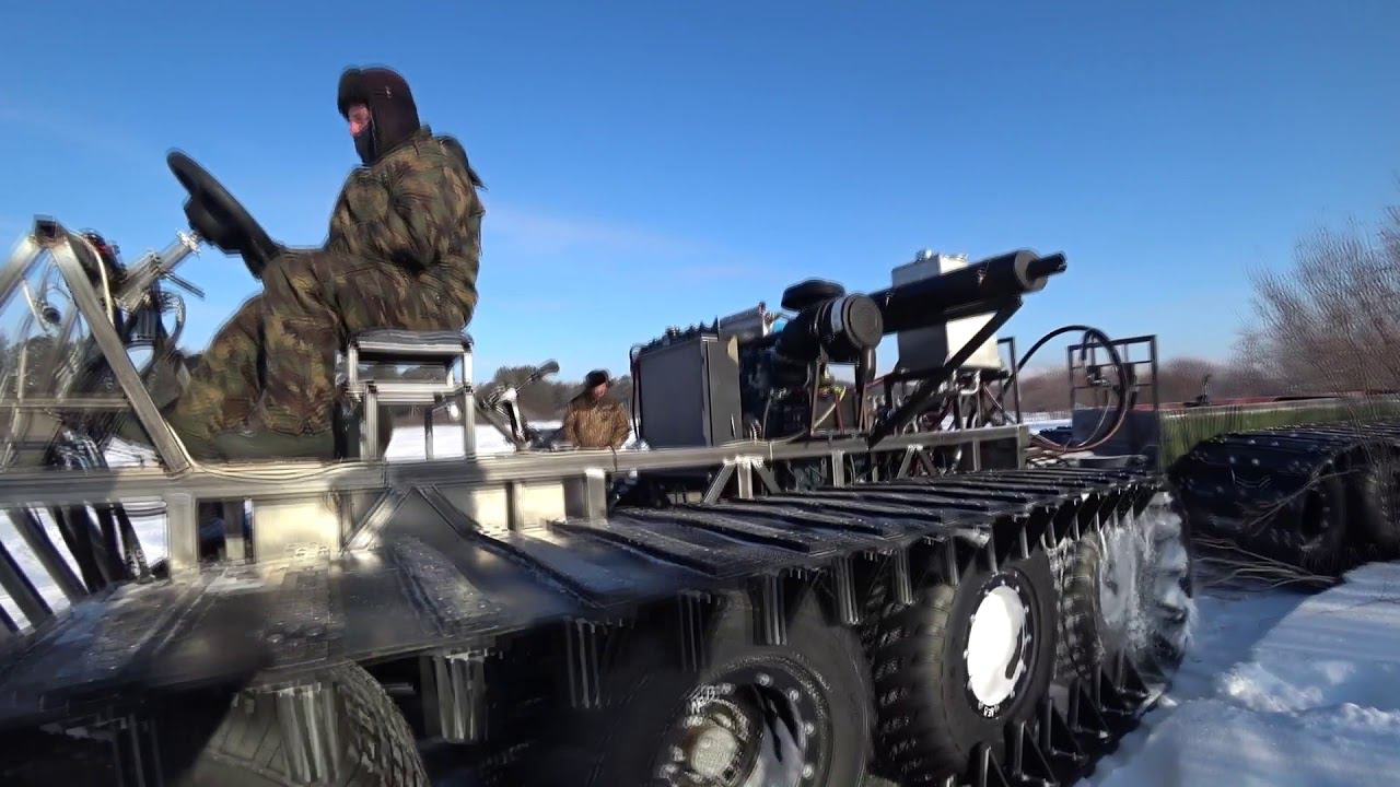 Снегоболотоход 4-х гусеничный смотреть онлайн