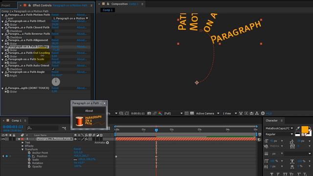 Paragraph on a Path Demo смотреть онлайн