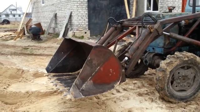 Работа на Стройке на Тракторе т 40 смотреть онлайн