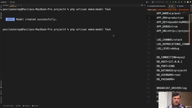 Laravel Artisan Commands with --force and Warnings смотреть онлайн