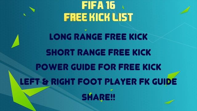 Fifa 16 Free Kick: My Special Technique w/ 100% Accuracy (Introduction) смотреть онлайн