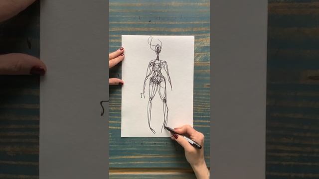 Скетчи из чёрных линий. Рисую чёрным маркером смотреть онлайн
