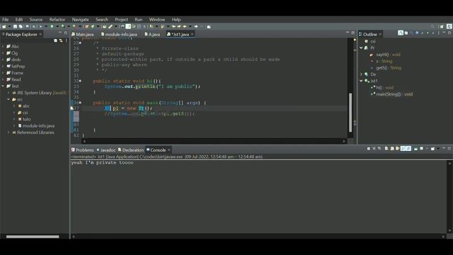 ACCESS MODIFERS | V-CODE | 40 DAYS OF JAVA PROGRAMMING | CSI | VIT-AP смотреть онлайн