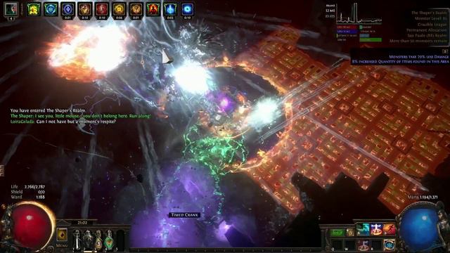 PoE - 3.21 Crucible - Wardloop 52% cdr 100% Suppress Ascendant - Uber Shaper (Full Runs & Deathless смотреть онлайн