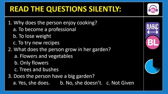 Listen And Choose The Correct Option - Level A (easy) - Basic Listening Exercises - Easy Listening