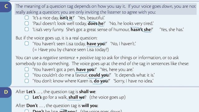 Unit 52 Question tags (do you? isn’t it? )_ English Shadowing with 'Grammar in Use-intermediate' смотреть онлайн