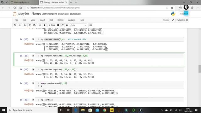 Numpy Tutorial - 4 | Random Function in Numpy | 2020 смотреть онлайн
