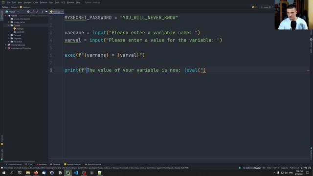 Be Careful When Using exec() or eval() in Python смотреть онлайн