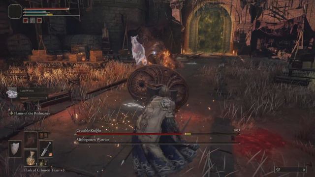 Elden ring : Misbegotten Warrior and Crucible Boss Fight смотреть онлайн