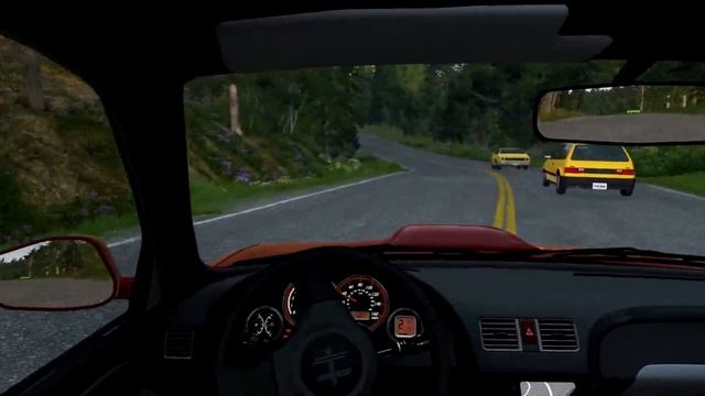 BeamNG | Subaru STI/Hirochi Sunburst | Street racing смотреть онлайн