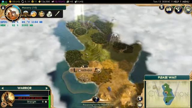 【FPS TEST】Sid Meier's Civilization V on GTX 1060 with I3-540 processor l 720P HD 60FPS смотреть онлайн