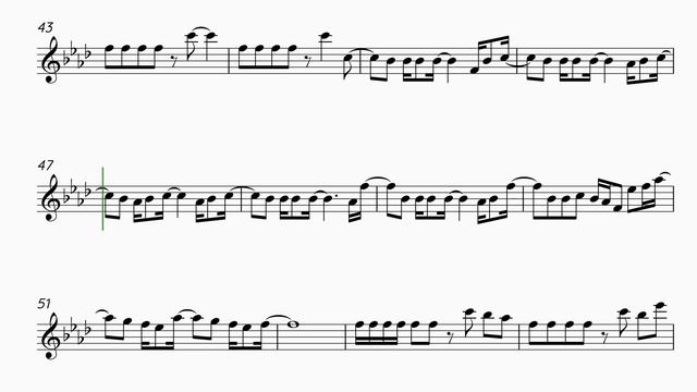 TXT - SUGAR RUSH RIDE - FLUTE/VIOLIN SHEET MUSIC смотреть онлайн