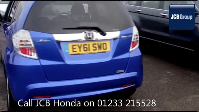 2011 Honda Jazz IMA HS 1.4l Azure Blue Metallic EY61SWO for sale at JCB Honda смотреть онлайн