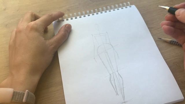 Рисование Fashion эскиза. Эскиз, мода, силуэт смотреть онлайн