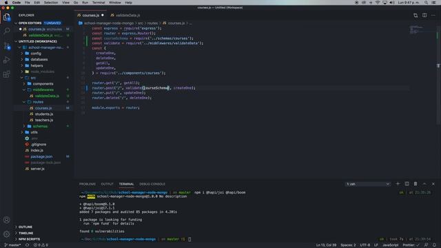 Nodejs Express MongoDB Validación Joi смотреть онлайн