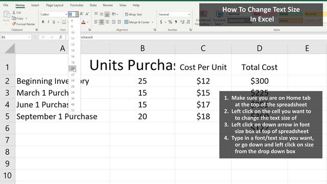 How To Increase, Change Or Make Text (Or Font) Size Larger In Excel Explained смотреть онлайн