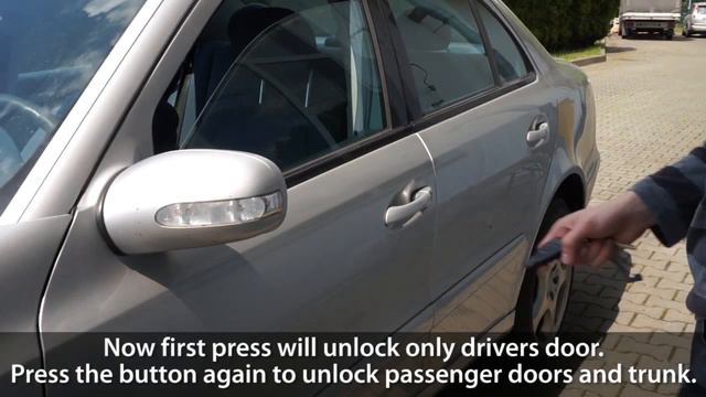 How to activate zone central lock in Mercedes-Benz W211 (E-class safety features) смотреть онлайн