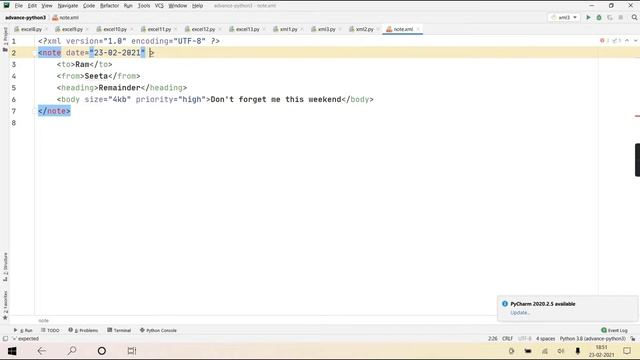 Advance Python Lecture 2 (XML Handling in Python) смотреть онлайн