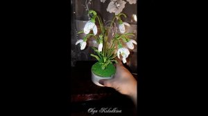 Подснежники из бисера