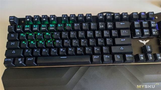 Механическая клавиатура Havit HV-KB432L с красными свичами и интересной подсветкой | #Обзор смотреть онлайн