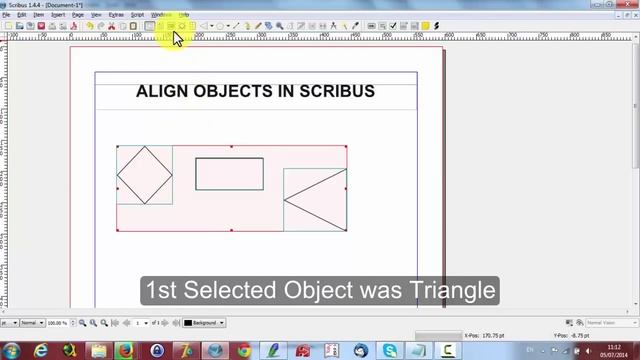 Scribus Align Objects смотреть онлайн