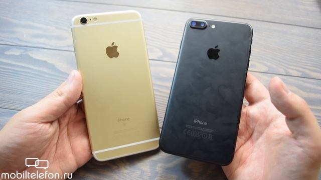 Распаковка iPhone 7 Plus, сравнение с Galaxy S7 edge, iPhone 6S Plus (unboxing) смотреть онлайн