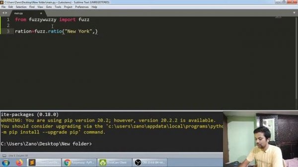 Python String matching using fuzzywuzzy. Fuzzy Logic