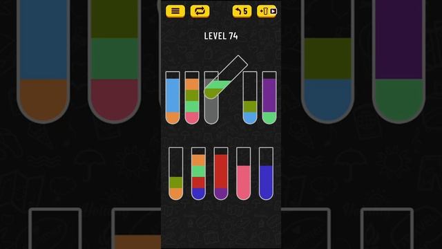 Water Sort Puzzle - level 74 смотреть онлайн