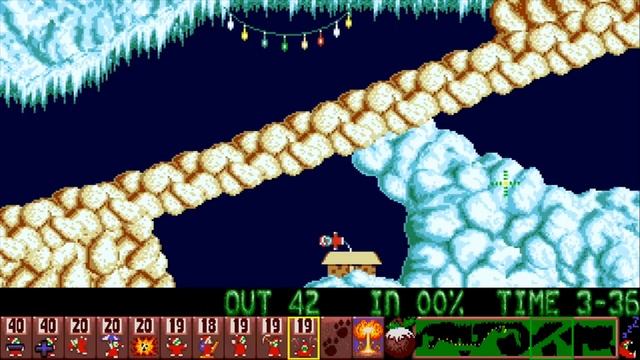 Commodore Amiga Holiday Lemmings 1994 by Psygnosis on CDTV - Christmas Xmas Lemmings смотреть онлайн