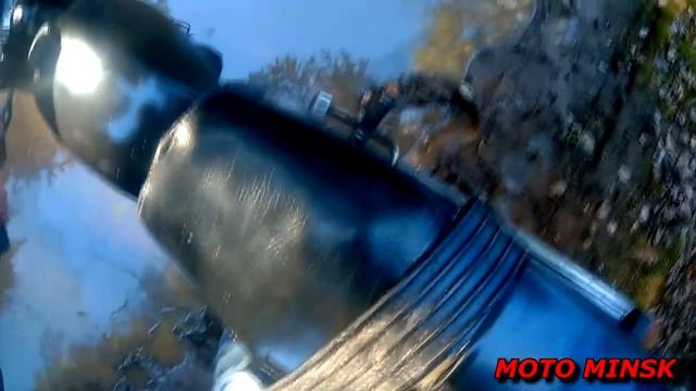 Неудачные покатушки на мотоцикле МИНСК. Угробил двигатель. Много мата. смотреть онлайн