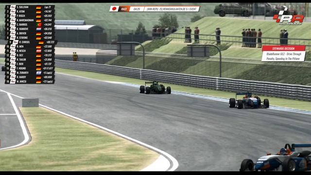 Rennsimulanten.de - FRR 3 @ Twin Ring Motegi East course - spectator view смотреть онлайн