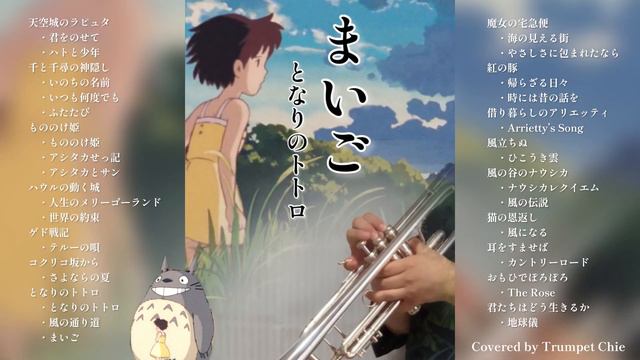 【トランペット27曲】ジブリ名曲BGMメドレー / 君をのせて / 人生のメリーゴーランド / いつも何度でも / ハトと少年…