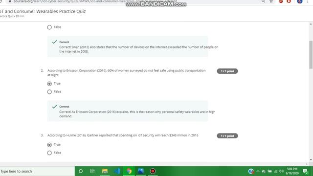 Cybersecurity and The Internet Of Things week 4 quiz answer || future opportunities of IOT answer 4 смотреть онлайн