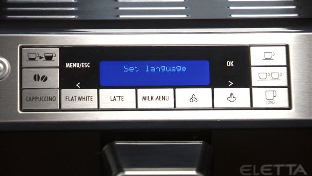 How to set languages on your De'Longhi Eletta Cappuccino ECAM 45.760 Coffee Machine смотреть онлайн