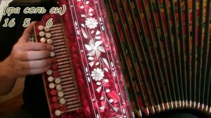7-40 видеоразбор(с нотами и цифрами) на гармони.