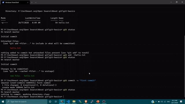 Part 1 - About Git, Git Basics, Branching & Merging смотреть онлайн