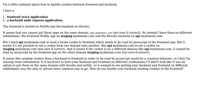 How do you set cookies on frontend from the backend? (2 Solutions!!) смотреть онлайн