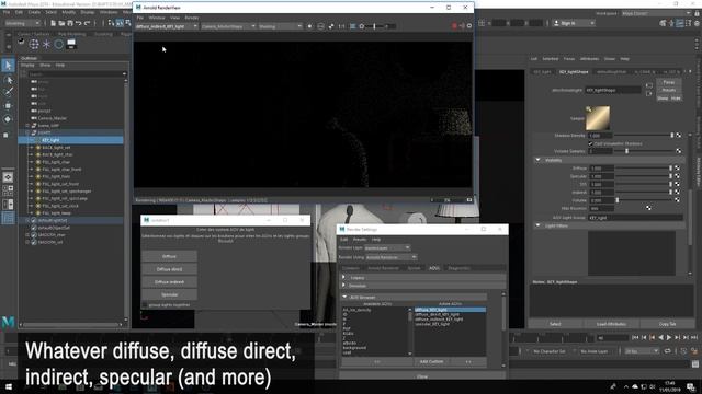 AOV per light script (Maya, Python) смотреть онлайн