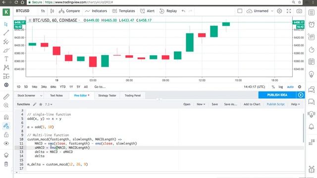 User-defined functions in PineScript (TradingView ) смотреть онлайн