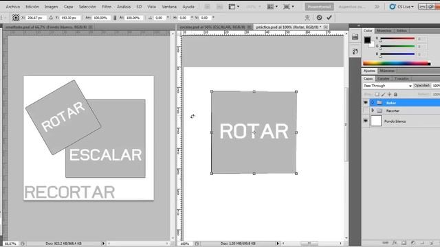 05 | Rotar, escalar y recortar en Photoshop [básico] || Curso Adobe Photoshop CS5/CS6 смотреть онлайн